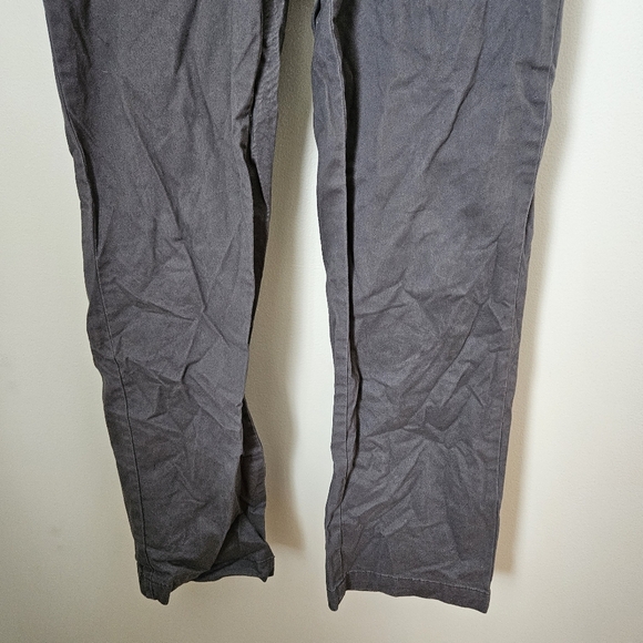 Kirkland Signature Pants Chino Dark Gray Neutral Business Casual Cotton Classic - Picture 3 of 10